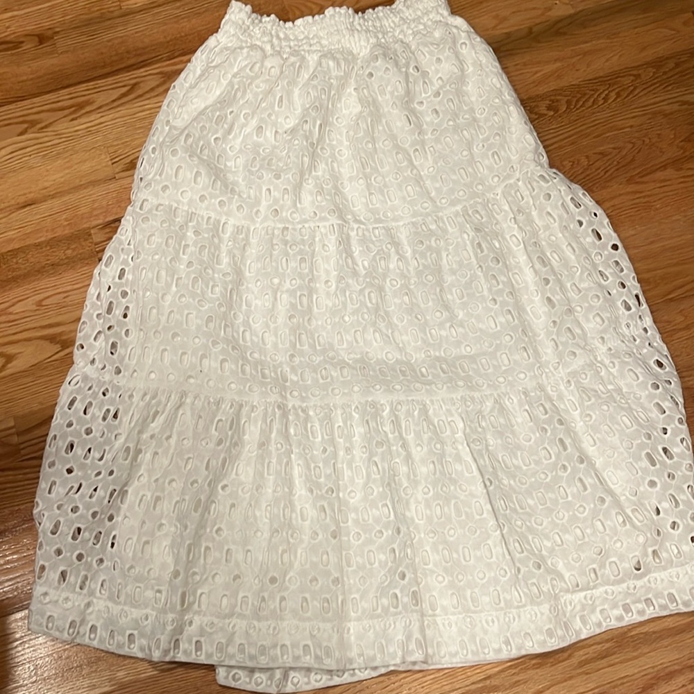 Anthropologie Somerset eyelet maxi skirt